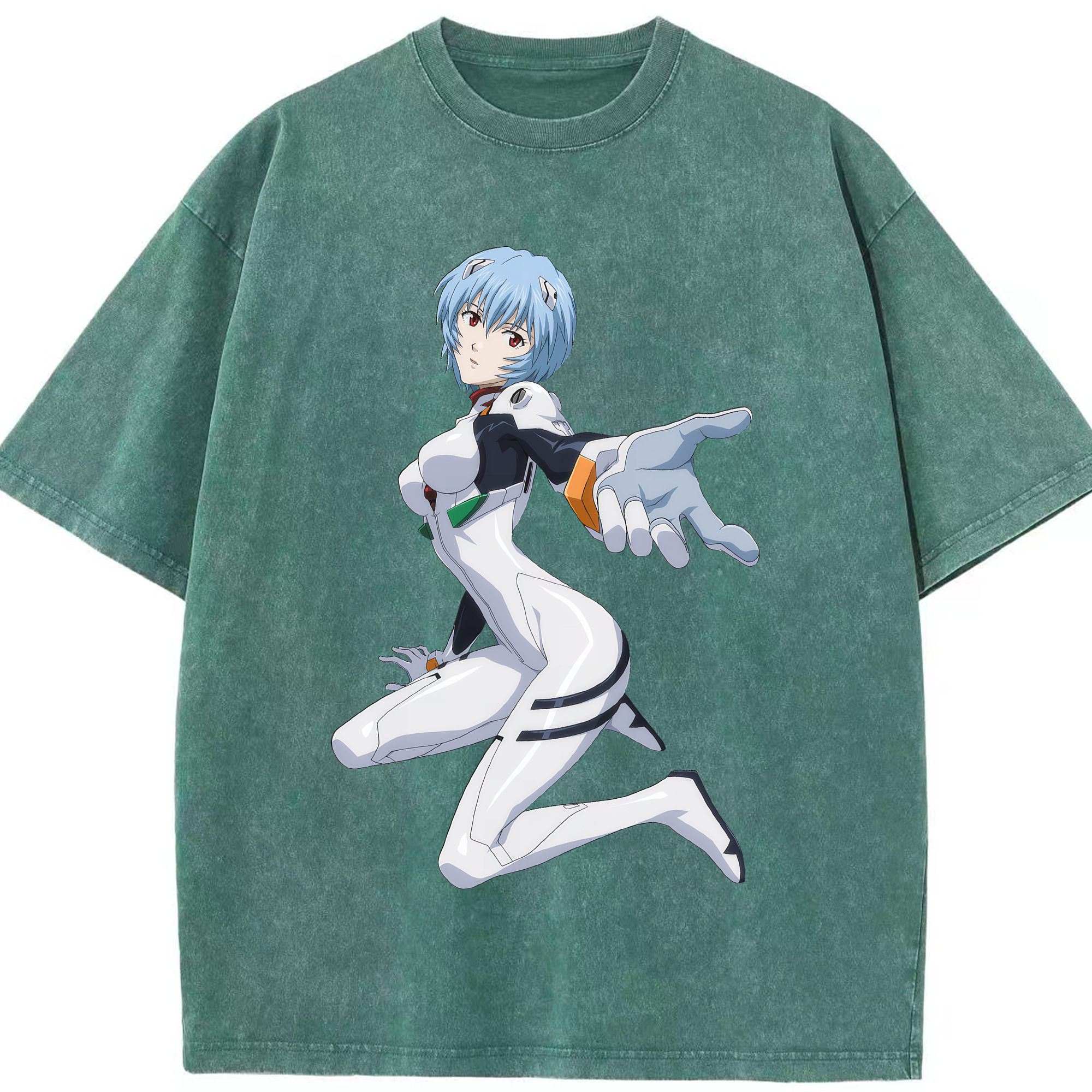 （画像用） EVA 新世紀エヴァンゲリオン 綿100% ヴィンテージ風 半袖Tシャツ（フロントプリント）